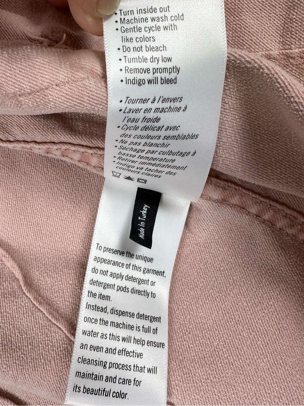 PAIGE Pacey Jacket in Vintage Pink Utility Cargo Crop - Size M Medium - Picture 7 of 8